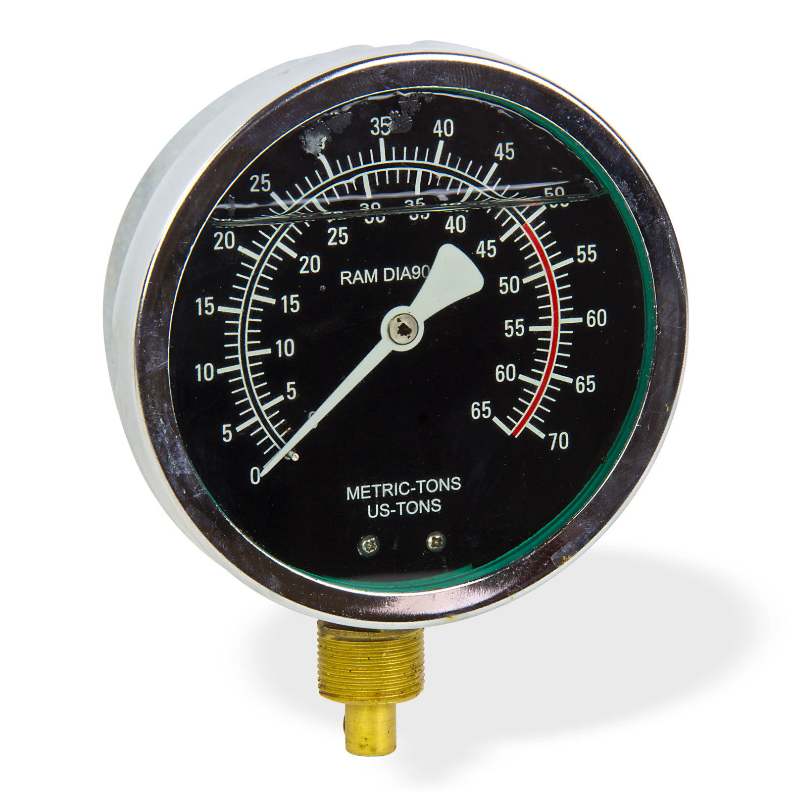Druckmanometer Manometer Anzeige bis 65 t für DEMA Werkstattpresse Artikel 24482