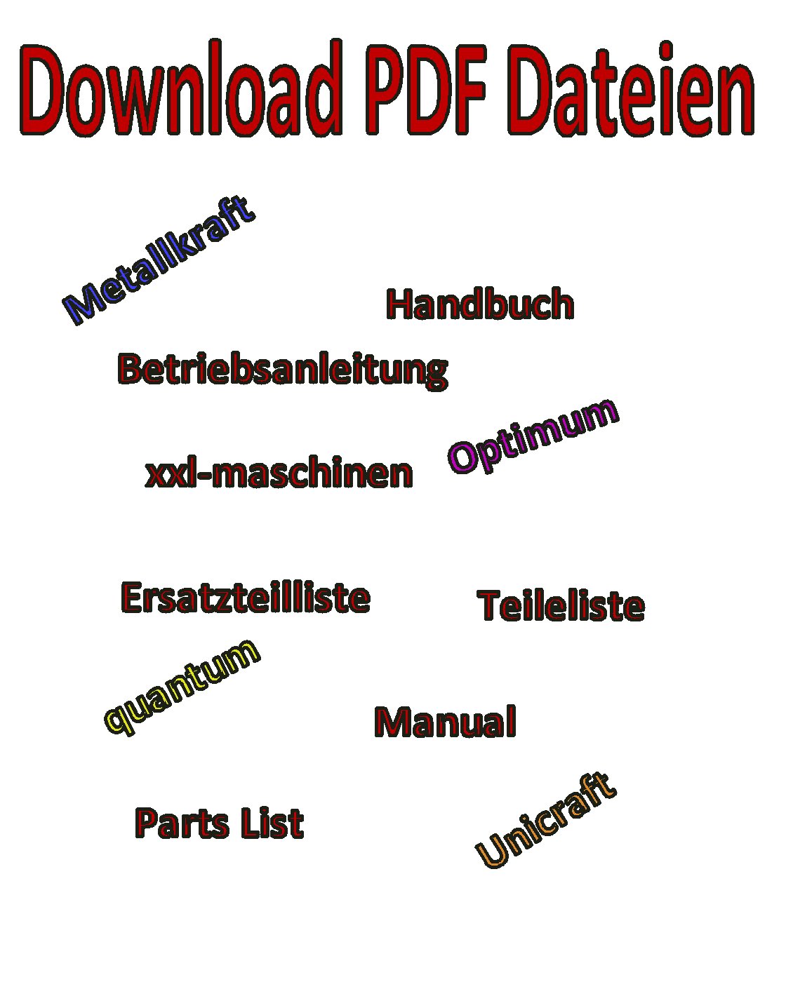 drehen-fraesen-bohrenNeu: Ersatzteillisten Betriebsanleitungen z. Download