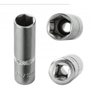 Stecknuss Sechskant 10mm 6 Kant 1/4" lang (CR-V)