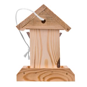 Holz Vogelhaus Vogelhäuschen Futterstelle zum Hängen + Stehen 20x16x21,5 cm