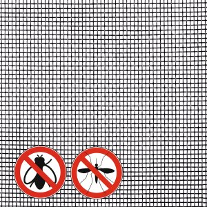 Alu Fliegengitter - Tür Balkontür Insektenschutz Mückenschutz 95x210 cm weiß