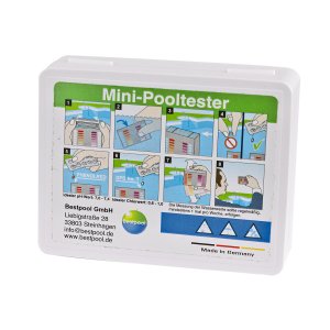 Best Pool Mini - Tester inkl. 40 Testtabletten Pooltester pH / Chlor / Brom