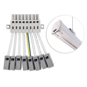 Lichtbandsystem Demalux Anschluss - Kit Set für LED Klickleuchte Leuchte 150 cm
