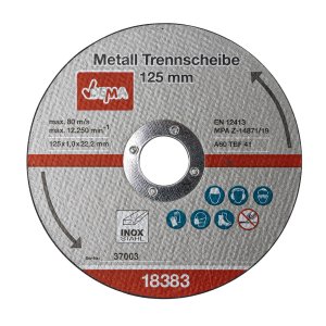 Metall Trennscheiben Set 5er 125 mm / 1,0