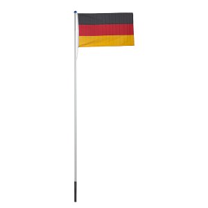 Alu Fahnenmast Flaggenmast Fahnenstange 6,10m + Deutschlandfahne Fahne Flagge