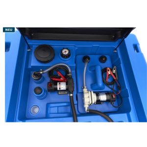 12 Volt 400 Liter Mobiler Dieseltank Dieseltankstelle mit 50 Liter Adblue Tank