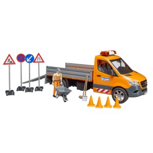 BRUDER MB Sprinter Kommunal mit Fahrer