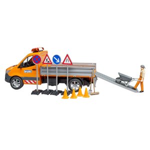 BRUDER MB Sprinter Kommunal mit Fahrer
