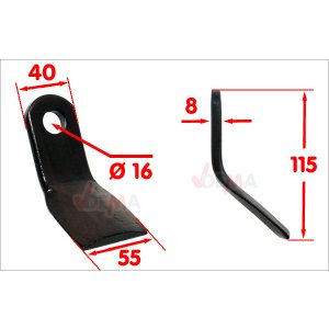 Y Messer groß für Mulcher / 67960 + 67967