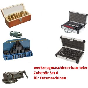 Zubehörset 6 OPTImill BF 20Vario - Bohr-Fräsmaschine mit elektronisch stufenlos regelbarem Antrieb