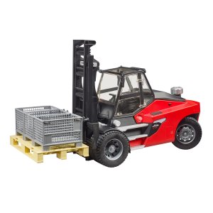 BRUDER Linde HT160 Stapler mit Palette und