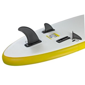 SUP Stand Up Paddle Board 305x81 cm Surfboard gelb aufblasbar + Paddel + Zubeh&ouml;r