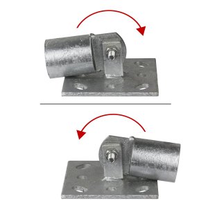 Strebenplatte Platte 37 mm f&uuml;r Einschlagh&uuml;lse Bodenh&uuml;lse Pfostentr&auml;ger