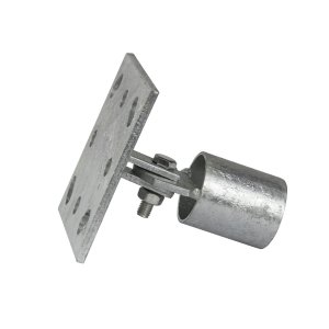 Strebenplatte Platte 37 mm f&uuml;r Einschlagh&uuml;lse Bodenh&uuml;lse Pfostentr&auml;ger