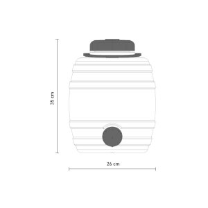 Getr&auml;nkefass rund, 12 ltr.
