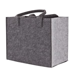 Filztasche Shopper L hellgrau/anthrazit
