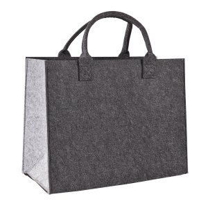 Filztasche Shopper XL hellgrau/anthrazit