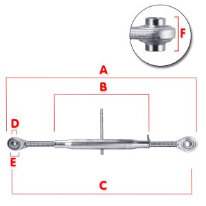 Oberlenker Kat I/II 530/740 M30x3,5 verz.