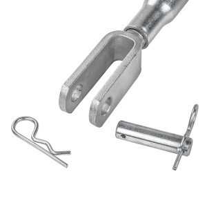 Traktor Unterlenker Stabilisator M24x3 420-570 mm verzinkt m. Drehschutz Knebel