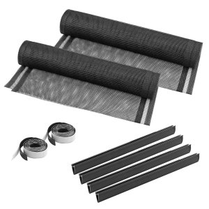 Fliegengitter-T&uuml;rvorhang 100x220 cm anthrazit