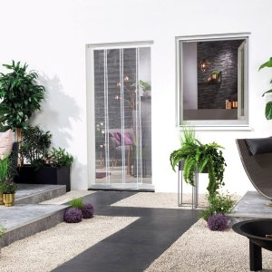 Fliegengitter-T&uuml;rvorhang 100x220 cm wei&szlig;