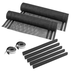 Fliegengitter-T&uuml;rvorhang 120x250 cm anthrazit