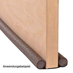 Zugluftstopper 93 cm schwarz