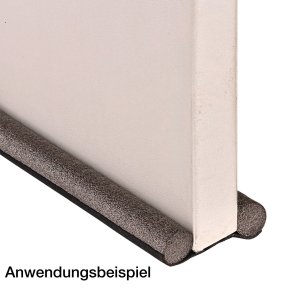 Zugluftstopper 93 cm schwarz