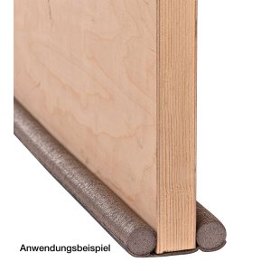 Zugluftstopper 93 cm grau