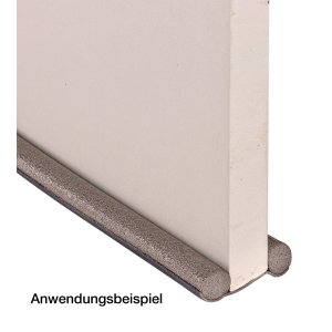 Zugluftstopper 93 cm grau