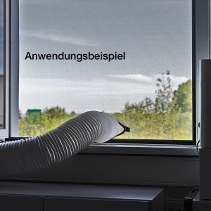 Fliegengitter mit Rei&szlig;verschluss 130x150 cm wei&szlig;