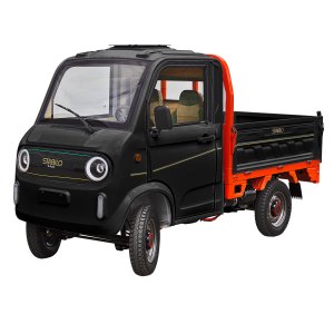 E-Fahrzeug Pickup Truck DEF25 schwarz Minicar Microcar Minitruck eTruck Pick-Up