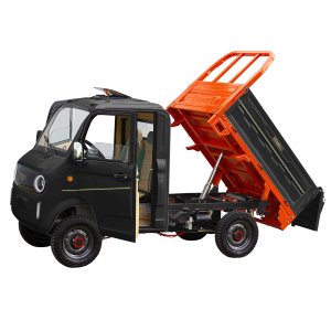 E-Fahrzeug Pickup Truck DEF25 schwarz Minicar Microcar Minitruck eTruck Pick-Up