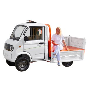 E-Fahrzeug Pickup Truck DEF25 wei&szlig; Minicar Microcar Minitruck eTruck