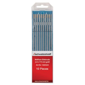 Wolframelektroden WL 15 gold (1,5% Lanthan LaO2) 1,0 x 175 mm