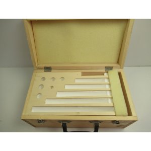 Holzkiste < 3385100 > <Au&szlig;enmikrometer 6tlg.>