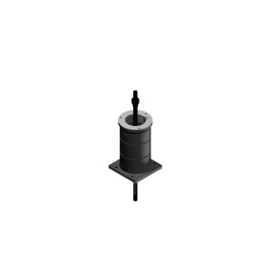 Adapter Set f&uuml;r Anbau Druckluftwechsler ISO40 an MZ2 and MZ4