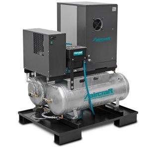 A-DUO-MICRO SE 4.0-10 2x100 KK - Druckluft-Zentrale mit 2x100 l Behälter, Kältetrockner, automatischem Kondensatableiter, Vorfilter und Kondensataufbereiter zur Ölwasser-Trennung