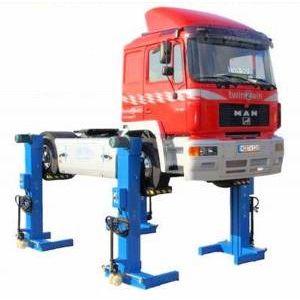4 Säulenhebebühne für LKW max. 22 To. LKW Radgreifanlage 4 St. (für 2 Achsen)