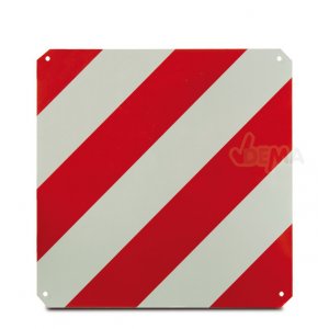 Rot/Weiße Warntafel 50x50 cm