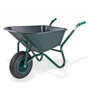 Schubkarre Gartenschubkarre Gartenkarre mit Kunststoffwanne grün 85 L Liter