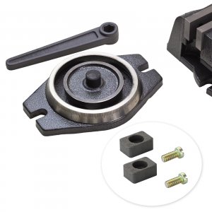 Maschinenschraubstock Pr&auml;zisions-Schraubstock 100 mm Drehteller Grad Skalierung