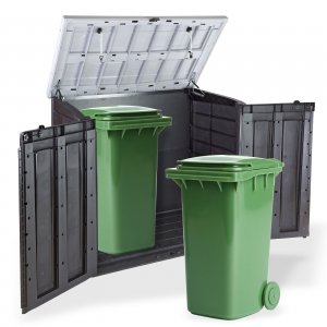 Keter XL Mülltonnenbox für 2x240 Liter Behälter