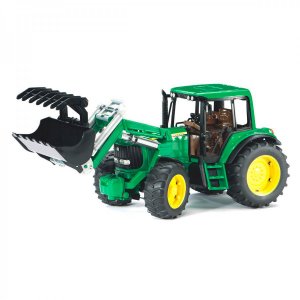 BRUDER Kinder Spielzeug Modell Traktor John Deere 6920 Frontlader / 02052
