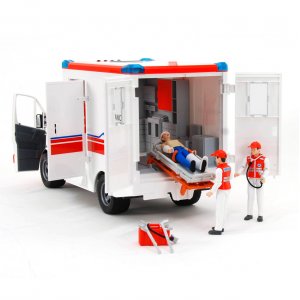 BRUDER Spielzeug MB Sprinter Ambulanz Krankenwagen mit Fahrer Sanitäter / 02536
