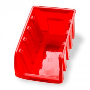 Sichtlagerkasten 16,5x10,5x7,5cm / rot Gr.2