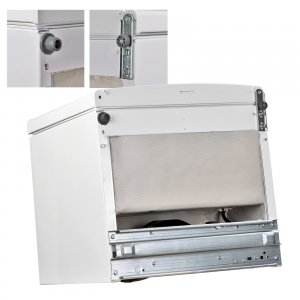 Mini Camping Kühlschrank Minibar 40 Liter L 230 V mit Eisfach 4 L weiß