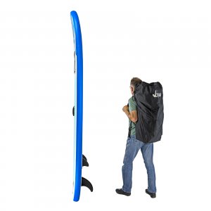 SUP Stand Up Paddle Board 305x71 cm Surfboard blau aufblasbar + Paddel + Zubehör