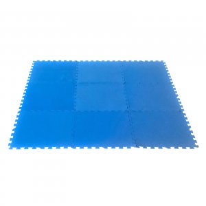 Poolmatte Unterlage Schutzmatte für Pool Planschbecken Zelt 9 x 50x50 cm blau