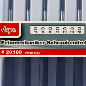 Feinmechaniker-Schraubendreher-Satz T6-T20 7tlg.